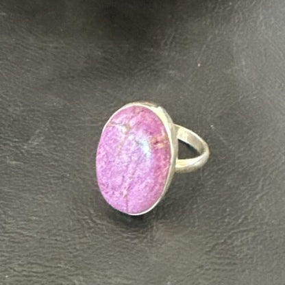 Women's Southwestern Sterling Silver Purple Sugilite Ring | Sz 9.5 | 17558