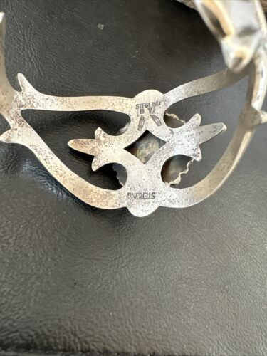 Navajo Wild Horse Turquoise Cuff Bracelet | Sterling Silver | Authentic Native American Handmade | 17218 - Masha USA