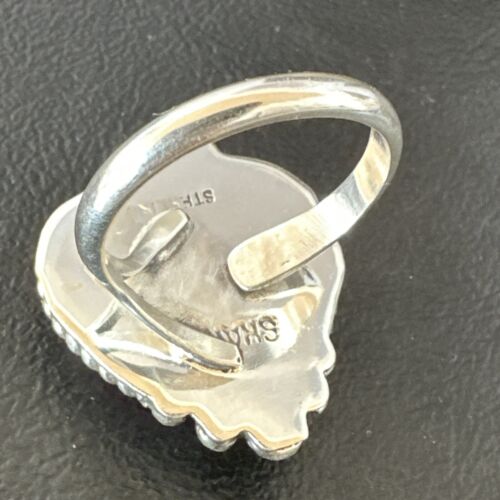 Navajo Pink Conch Heart Ring | Handmade | Sz 9.5 | 16040