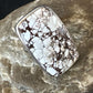 Women's Wild Horse Turquoise Ring | Navajo Sterling Silver | Sz 8 Adjustable | Authentic Native American Handmade | 15557
