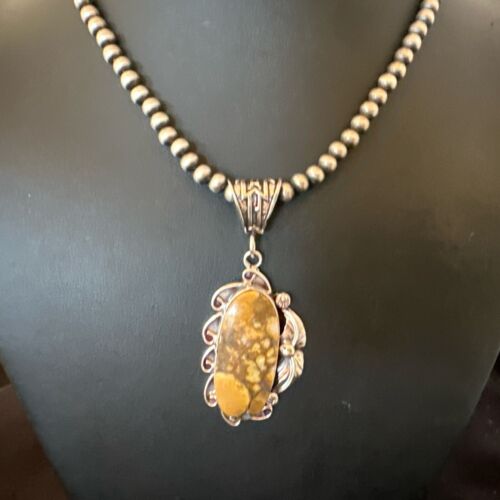 Navajo Wild Horse Necklace Pendant | Sterling Silver | Authentic Native American Handmade | 16988