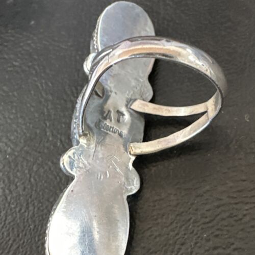 Navajo Green Royston Turquoise Multi-Stone Ring | Authentic Native American Sterling Silver | Sz 10 | 16720