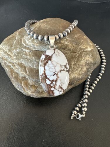 Navajo Wild Horse Necklace Pendant | Sterling Silver | Authentic Native American Handmade | 15729