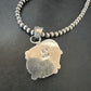 Navajo Orange Spiny Oyster Heart Pendant Necklace | Sterling Silver | Authentic Native American Handmade | 16422