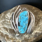 Old Pawn Men's Blue Kingman Turquoise Ring | Navajo Sterling Silver | Sz 10 | 15520