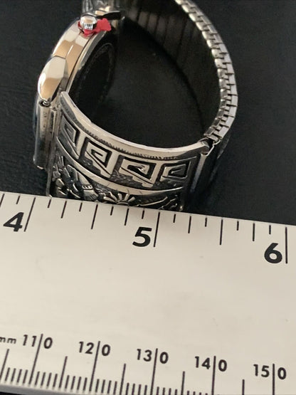 Men's HOPI Native American Sterling Silver Watch Tips Kokopelli Bracelet | Authentic Native American Jewelry | 2093