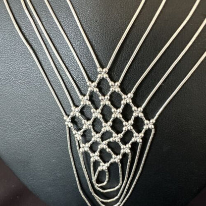 Heishi Liquid Sterling Silver 5-Strand Necklace | 20" | 15888