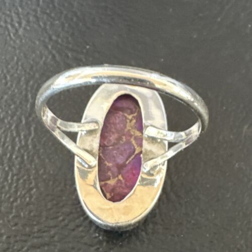 Southwestern Navajo Purple Mojave Turquoise Ring | Sterling Silver | Sz 10 | 15775