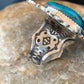 Navajo Kingman Turquoise Ring | Sterling Silver | Sz 9.5 | Authentic Native American Handmade | 2827