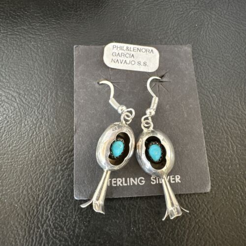 Navajo Kingman Turquoise Shadowbox Squash Blossom Necklace | Sterling Silver | Authentic Native American Handmade | 16089