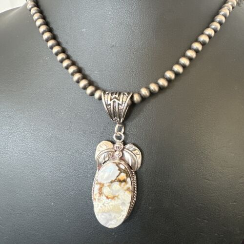Navajo Wild Horse Necklace Pendant | Sterling Silver | Authentic Native American Handmade | 16942