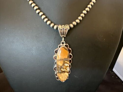 Navajo Wild Horse Necklace Pendant | Sterling Silver | Authentic Native American Handmade | 16987