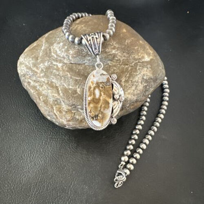 Navajo Wild Horse Necklace Pendant | Sterling Silver | Authentic Native American Handmade | 16990