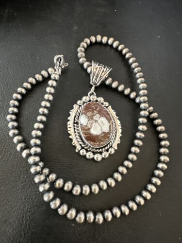 Navajo Wild Horse Necklace Pendant | Sterling Silver | Authentic Native American Handmade | 16755