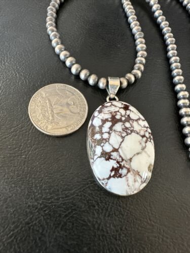 Navajo Wild Horse Necklace Pendant | Sterling Silver | Authentic Native American Handmade | 15725