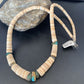 Authentic Navajo Sterling Silver & Turquoise Necklace | Native American Old Pawn Shell | 20" | 10683