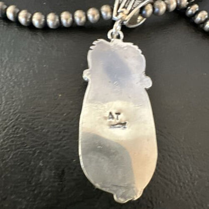 Navajo Wild Horse Necklace Pendant | Sterling Silver | Authentic Native American Handmade | 16979