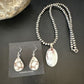 Navajo Wild Horse Necklace Pendant and Earrings Set | Sterling Silver | Authentic Native American Handmade | 15739