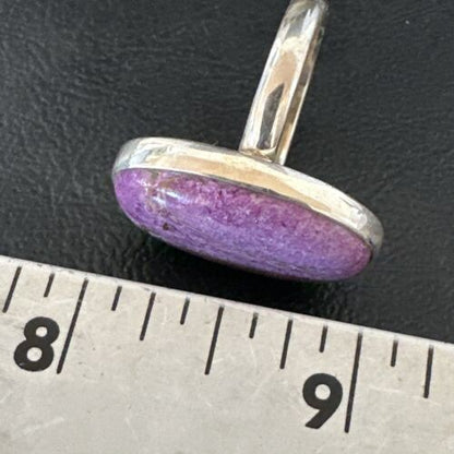 Women's Southwestern Sterling Silver Purple Sugilite Ring | Sz 9.5 | 17558