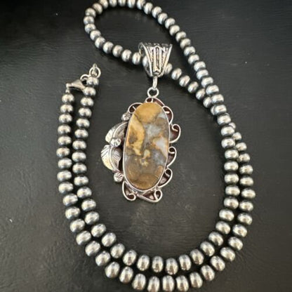 Navajo Wild Horse Necklace Pendant | Sterling Silver | Authentic Native American Handmade | 16982