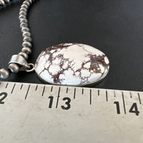 Navajo Wild Horse Necklace Pendant | Sterling Silver | Authentic Native American Handmade | 15723