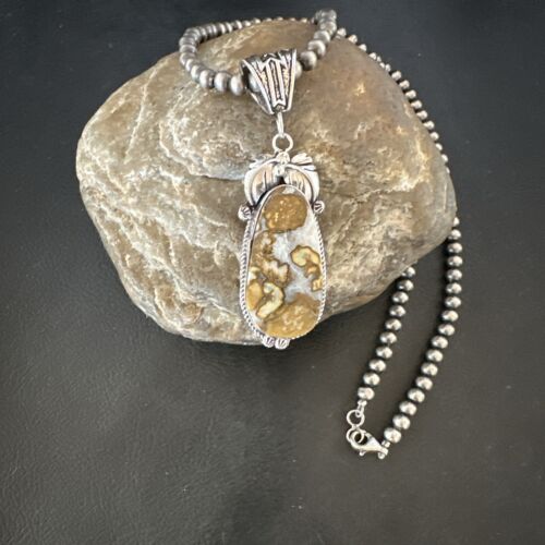 Navajo Wild Horse Necklace Pendant | Sterling Silver | Authentic Native American Handmade | 16979