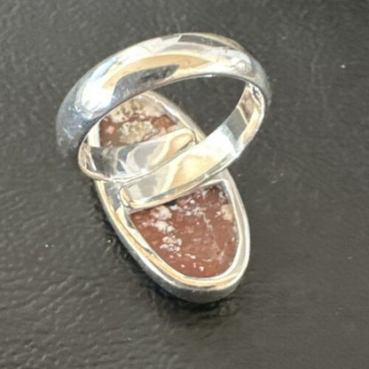 Men's & Women's Wild Horse Turquoise Ring | Navajo Sterling Silver | Sz 8 | 17359