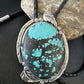 Men's Blue Spiderweb Turquoise Bolo Tie | Navajo Sterling Silver | Authentic Native American Handmade | 15009