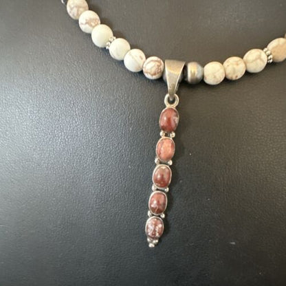 Navajo Wild Horse Necklace Pendant | Sterling Silver | Authentic Native American Handmade | 15813