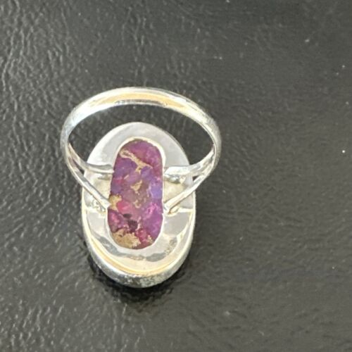 Southwestern Navajo Purple Mojave Turquoise Ring | Sterling Silver | Sz 7 | 15779