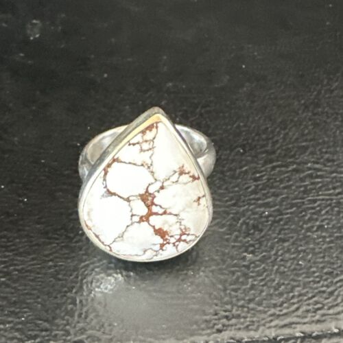 Men's and Women's Wild Horse Turquoise Navajo Ring | Sterling Silver | Sz 6.5 | 17282