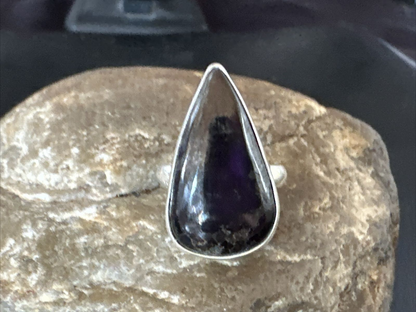 Southwestern Women's Sterling Silver Purple Sugilite Ring | Sz 8 | 17238