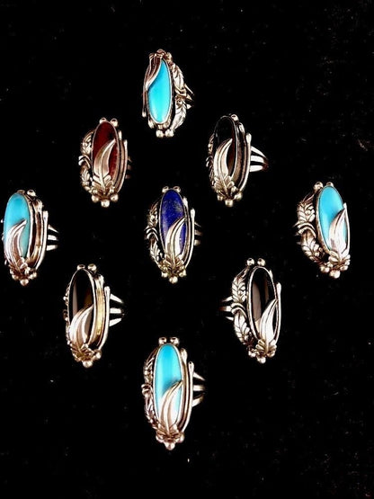 Navajo Purple Spiny Oyster Sterling Silver Ring | Sz 5.75 | 4453