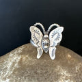 Navajo Sterling Silver Butterfly Ring | Sz 8 | Authentic Native American Handmade | 16974