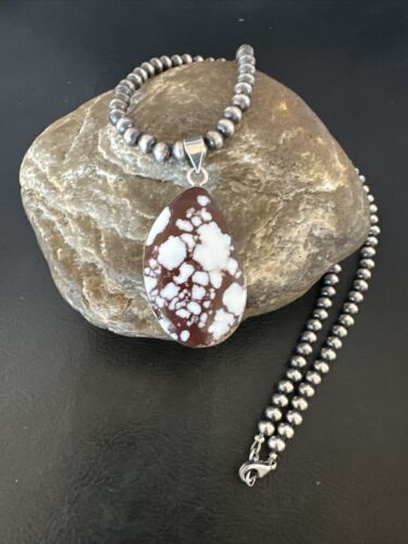Navajo Wild Horse Necklace Pendant | Sterling Silver | Authentic Native American Handmade | 15733