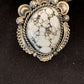 Native American Men's Navajo White Buffalo Turquoise Ring | Sterling Silver | Sz 10 | 233