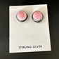 Navajo Sterling Silver Pink Conch Shell Cluster Earrings | Handmade | 16154