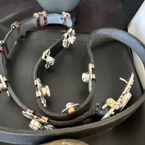 White Buffalo Turquoise Concha Belt | Navajo Sterling Silver | 50" Buckles | Authentic Native American Handmade | 15816