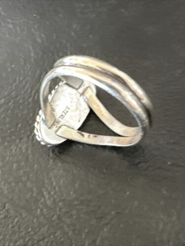 Navajo Green Gaspeite Ring | Sterling Silver | Sz 9.5 | Authentic Native American Handmade | 16397