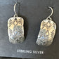 Navajo Sterling Silver Stamped Earrings | Authentic Native American Handmade | 15939