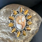 Navajo Coffee Tiger's Eye Cluster Ring | Authentic Native American Sterling Silver | Multi-Stone | Sz 9 | 15183