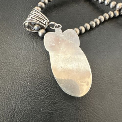 Navajo Wild Horse Necklace Pendant | Sterling Silver | Authentic Native American Handmade | 16944