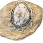 Native American Men's Navajo White Buffalo Turquoise Ring | Sterling Silver | Sz 10 | 233