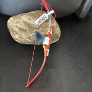 Handmade Red Bow Car Charm Mirror Dangler | 6.5" | 8889