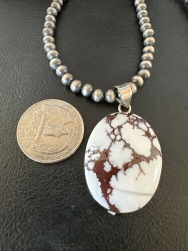 Navajo Wild Horse Necklace Pendant | Sterling Silver | Authentic Native American Handmade | 15731
