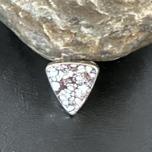 Men's Women's Wild Horse Turquoise Ring | Navajo Sterling Silver | Sz 8 | 17354