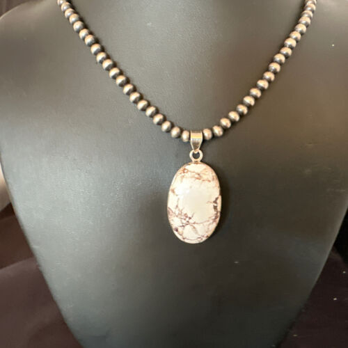 Navajo Wild Horse Necklace Pendant | Sterling Silver | Authentic Native American Handmade | 15721