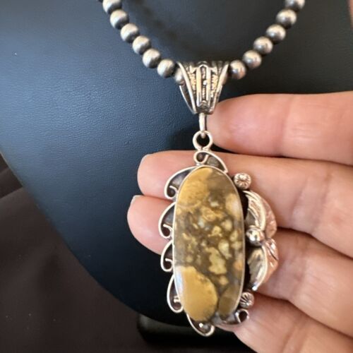 Navajo Wild Horse Necklace Pendant | Sterling Silver | Authentic Native American Handmade | 16988