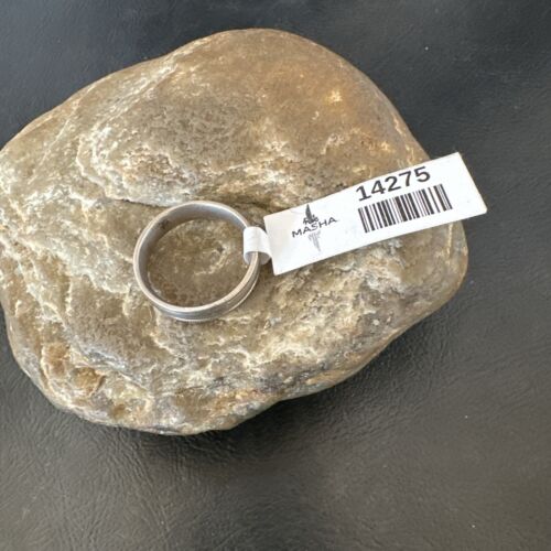 Navajo Sterling Silver Wedding Band | Sz 7.5 | Authentic Native American Handmade | 14275