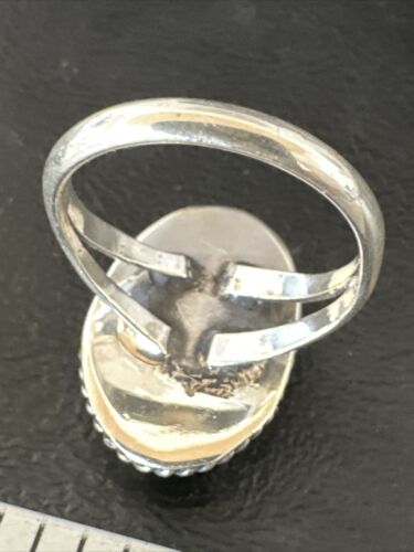Navajo Sterling Silver Blue Kingman Turquoise Ring | Sz 11.5 | Authentic Native American Handmade | 15913